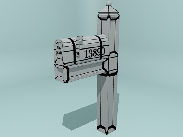 3d max mailbox mail box - Mailbox II by christiano247